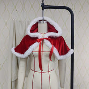 Christmas shawl holiday party hooded cape