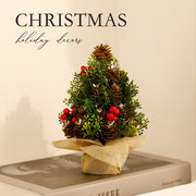 Mini Christmas Tree Decorative Tabletop Ornament for Christmas Holiday