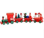 Christmas Decoration For Home Little Train Popular Wooden Train Decor Christmas Valentine's Day Gift New Year Supplies