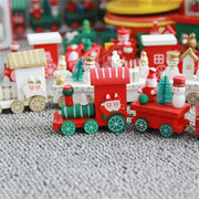 Christmas Decoration For Home Little Train Popular Wooden Train Decor Christmas Valentine's Day Gift New Year Supplies