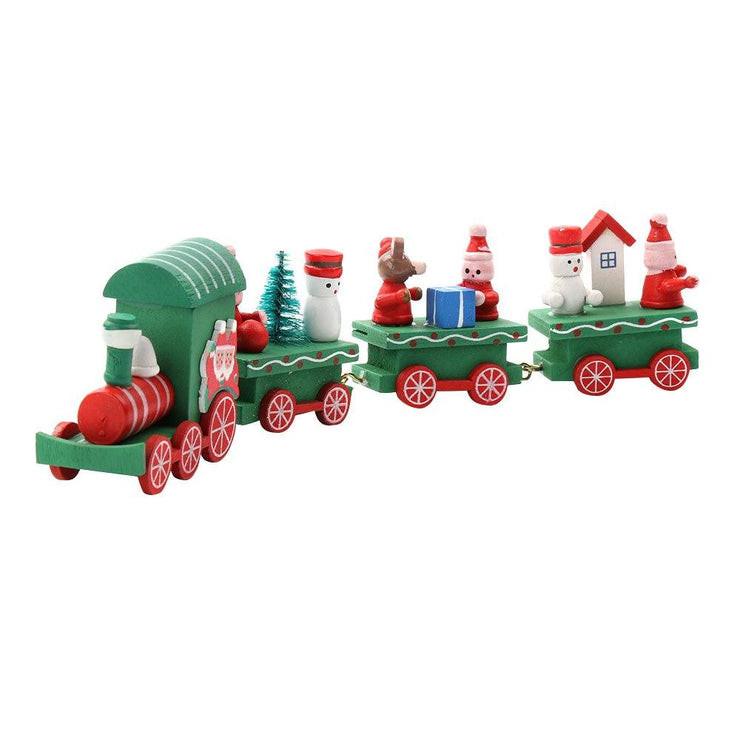 Christmas Decoration For Home Little Train Popular Wooden Train Decor Christmas Valentine's Day Gift New Year Supplies