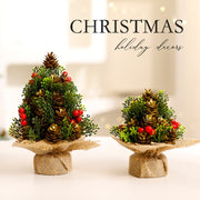 Mini Christmas Tree Decorative Tabletop Ornament for Christmas Holiday