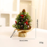 Mini Christmas Tree Decorative Tabletop Ornament for Christmas Holiday