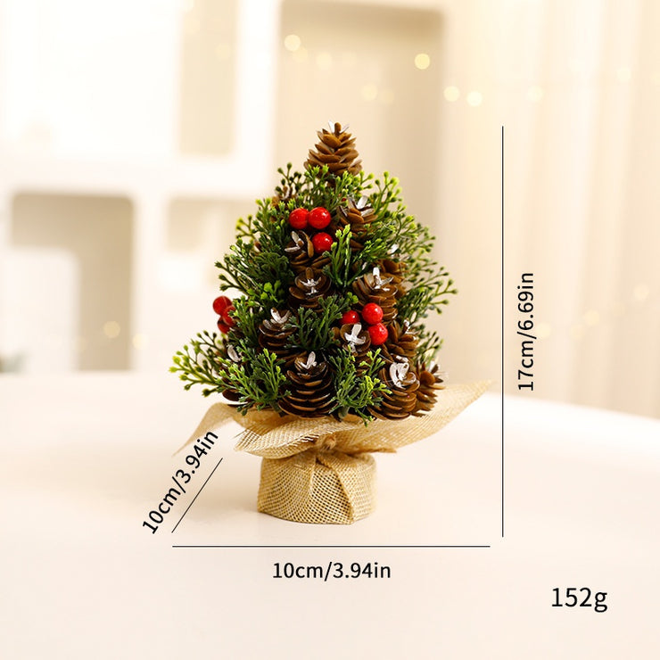 Mini Christmas Tree Decorative Tabletop Ornament for Christmas Holiday