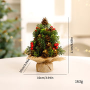 Mini Christmas Tree Decorative Tabletop Ornament for Christmas Holiday