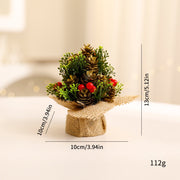 Mini Christmas Tree Decorative Tabletop Ornament for Christmas Holiday