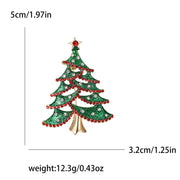Christmas accessories, Christmas tree brooch, holiday wear, clothing accessories, brooch, versatile temperament